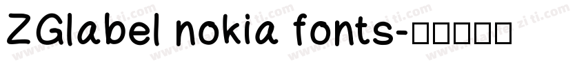 ZGlabel nokia fonts字体转换
